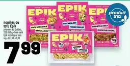 Metro epik noodles or tofu offer
