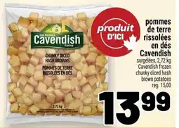 Metro Cavendish chunky diced hash browns offer