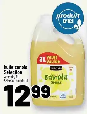 Metro Selection canola oil offer