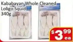 Jian Hing Supermarket Kababayan Whole Cleaned Loligo Squid offer