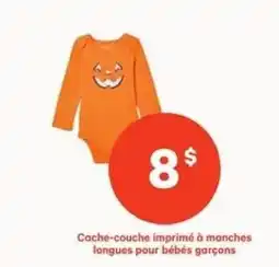 Maxi Cache-couche imprimé à manches longues pour bébés garçons offer