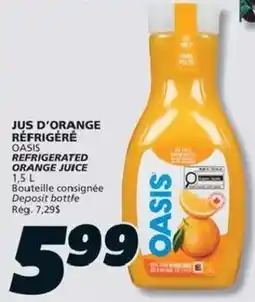 IGA Oasis refrigerated orange juice offer