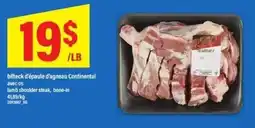 Maxi bifteck d'épaule d'agneau Continental offer