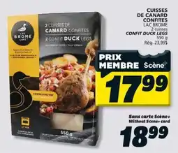 IGA Lac Brome canard confites offer