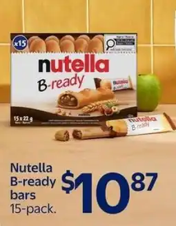 Walmart Nutella B-ready bars 15-pack offer