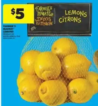 Real Canadian Superstore Farmer's Market Lemons offer