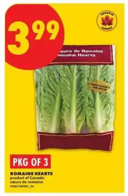 No Frills ROMAINE HEARTS offer