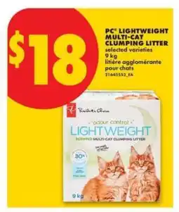 No Frills PC LIGHTWEIGHT MULTI-CAT CLUMPING LITTER offer