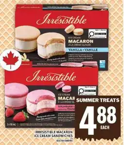 Food Basics Irresistible Macaron Ice Cream Sandwiches offer