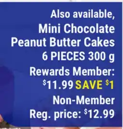 M & M Food Market Mini Chocolate Peanut Butter Cakes offer