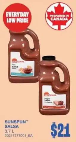 Wholesale Club Sunspun salsa offer