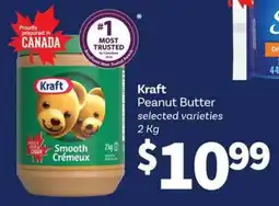 Wholesale Club Kraft peanut butter selected varieties offer
