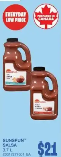 Wholesale Club Sunspun salsa offer