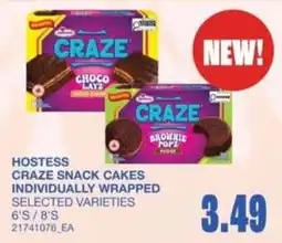 Wholesale Club Hostess craze snack cakes offer