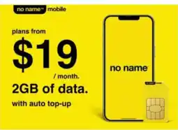 No Frills no name mobile offer