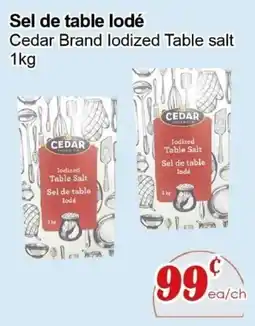 Marche C&T Cedar iodized table salt offer