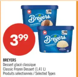 Pharmaprix BREYERS Classic Frozen Dessert (1,41 L) offer