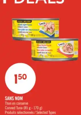 Pharmaprix NO NAME Canned Tuna offer