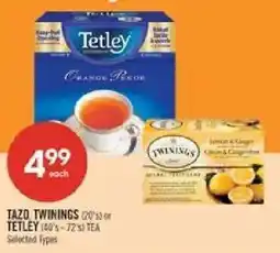 Shoppers Drug Mart Tazo Twinings tea offer