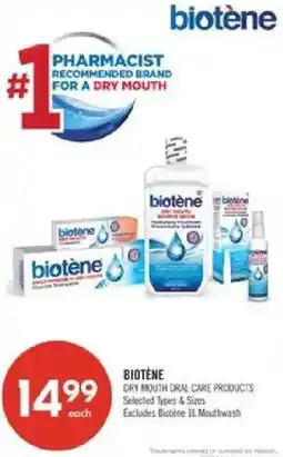 Shoppers Drug Mart Biotène dry mouth oral care products offer