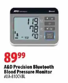 London Drugs A&D Precision Bluetooth Blood Pressure Monitor offer