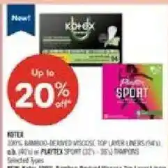 Shoppers Drug Mart Kotex top layer liners offer