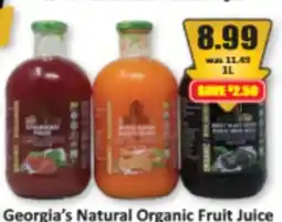 Starsky Georgia's Natural Organic Fruit Juice offer