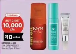 Shoppers Drug Mart Optimum Naturium or NYX skin care products offer