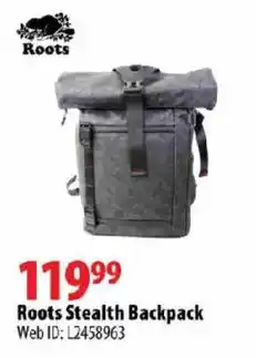 London Drugs Roots Stealth Backpack offer