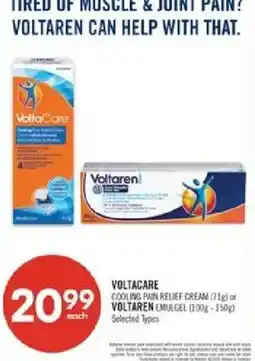 Shoppers Drug Mart Voltaren cooling pain relief cream or Voltaren emulgel offer