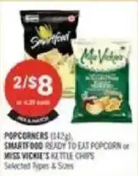 Shoppers Drug Mart Popcorners ready to eat popcorn or miss vickie's kettle chips offer