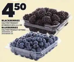 Loblaws Blackberries or Blueberries offer