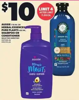 Loblaws Aussie shampoo or conditioner offer