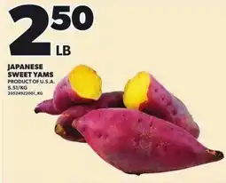 Loblaws Japanese sweet yams offer