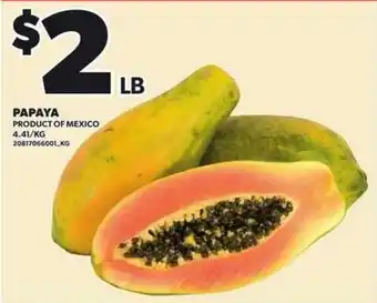Loblaws Papaya offer