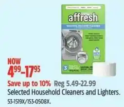 Canadian Tire Affresh washing machine cleaner offer