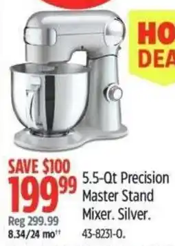 Canadian Tire 5.5-Qt Precision Master Stand Mixer. Silver. offer
