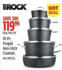 Canadian Tire The Rock forged non-stick cookset offer