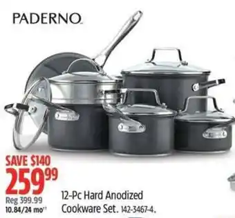Canadian Tire Paderno 12-Pc Hard Anodized Cookware Set offer