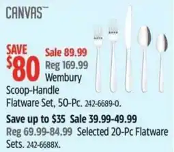 Canadian Tire Canvas scoop-handle flatware set offer