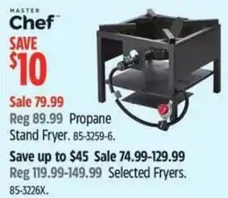 Canadian Tire Master Chef Propane Stand Fryer offer