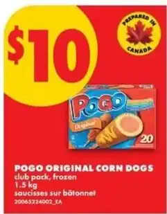 No Frills Pogo original corn dogs offer