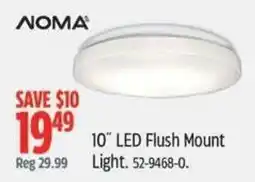 Canadian Tire Noma 10" led flush mount light offer