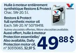 Walmart Valvoline Restore & Protect offer