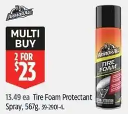 Canadian Tire Armorall tire foam protectant spray offer
