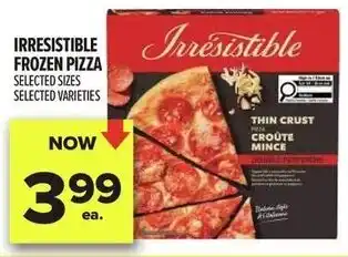 Metro Irresistible frozen pizza offer