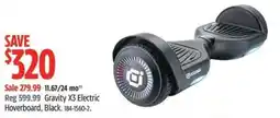 Canadian Tire Gravity X3 Electric Hoverboard, Black offer