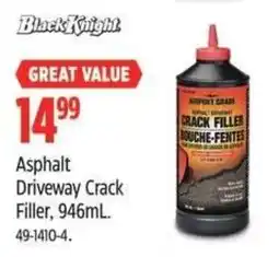 Canadian Tire Black Knight Asphalt Driveway Crack Filler offer