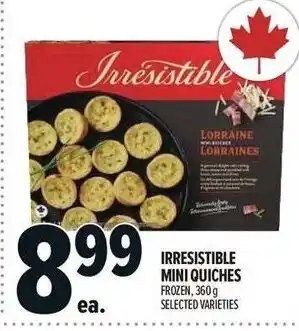 Metro Irresistible mini quiches offer