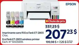 Walmart Epson EcoTank ET-2803 wireless printer offer